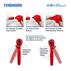 FINEWORK 99LB003 29 Cái Bộ Hộp Dụng Cụ Cầm Tay Cách Điện VDE 1000V - Product Image 4