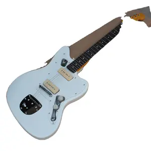 Flyoung白色电吉他乐器6弦电吉他中国制造