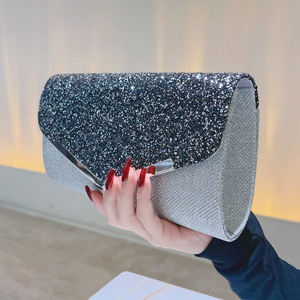Nouvelle pochette de soirée en cuir PU à sequins, sac à bandoulière pour téléphone portable, chaussures et sacs de soirée pour femmes - Product Image 5