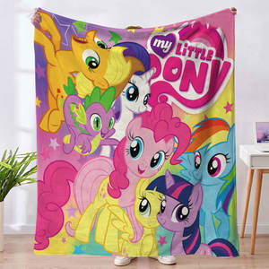 Nueva Manta Personalizada de My Little Pony Rosa, Linda y Kawaii, para Viajes, Decoración del Hogar y Habitación, Mantas de Franela para Niñas y Estudiantes - Product Image 2