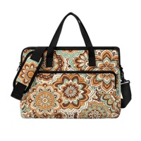 Sac à bandoulière de luxe décontracté à imprimé floral personnalisé pour femme, sacoche pour ordinateur portable, sac à main de travail, sac à main pour voyage, infirmière, enseignante, mode