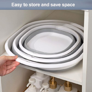 Meilleure vente Grand <span class=keywords><strong>bassin</strong></span> de vaisselle en plastique pliable carré multifonctionnel durable, <span class=keywords><strong>Bassin</strong></span> d'eau Nécessités quotidiennes - Product Image 3