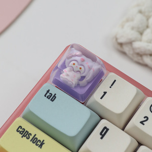 Spot Personality Resin Drop Glue Transparent Sanrio Keycap Cross Shaft Mechanical <strong>Keyboard</strong> Single Height JM- DJ-MXP001 China - Product Image 6