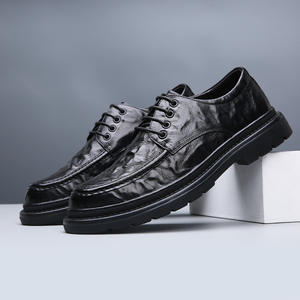 Zapatos de Cuero para Hombre 2026, Modernos, Antideslizantes y Transpirables, Combinación de Colores, Zapatos de Cuero para Negocios y Casuales - Product Image 2