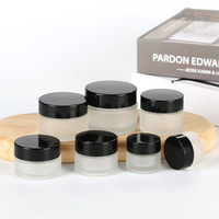 5g 10g 15g 20g 50g 100g pot de crème en verre transparent 30g pot en verre cosmétique pour crème pour le visage pot en verre avec emballage à couvercle à vis en aluminium