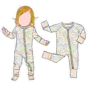 Romper Bayi Kelinci Motif Cetak Hewan Paskah Berkualitas Tinggi Tanpa Bea Tarif OEM Qingli, Romper Bayi Perempuan Bahan Bambu - Product Image 6