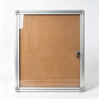 Tableau d'affichage en liège verrouillable OEM SC02 avec surface magnétique pour le bureau et l'école