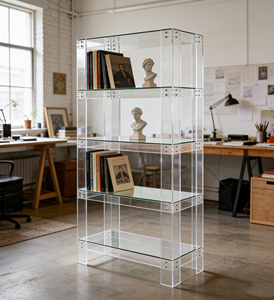 Librería Moderna de Acrílico Desmontable para Sala de Estar y Oficina, Muebles para el Hogar - Product Image 1