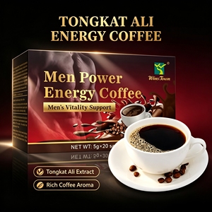 กาแฟวินส์ตันคัสตอมเพิ่มพลังสำหรับผู้ชาย กาแฟสมุนไพรธรรมชาติวีแกนผสมมาคา เพิ่มพลังชาย กาแฟผสมโสมและตองกัตอาลี กาแฟดำชนิดผง - Product Image 5