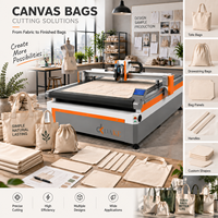 Machine de découpe textile CNC industrielle à alimentation automatique avec couteau oscillant pour tissu, cuir et tapisserie