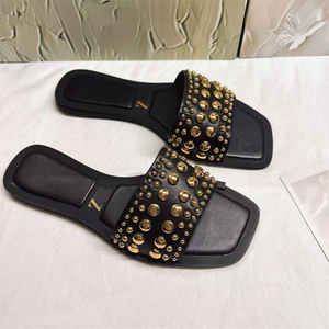 Sandali piatti da <span class=keywords><strong>donna</strong></span> di alta qualità, scarpe estive da spiaggia, babouche classiche da <span class=keywords><strong>donna</strong></span>, ciabatte da esterno. - Product Image 6