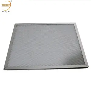 Industrial Filter Galvanized Mesh Fiber Filter Cotton Pleated Panel Air Dust Filter G4 For Laminar Flow Hepa Hood