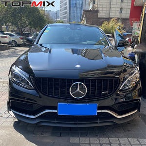 Pour 2015-2021 mercedes-benz C <span class=keywords><strong>63</strong></span> <span class=keywords><strong>AMG</strong></span> Style <span class=keywords><strong>Brabus</strong></span> lèvre avant en Fiber de carbone pare-chocs avant lèvre inférieure - Product Image 6