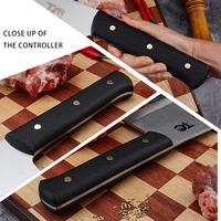 Grand ensemble de couteaux de boucher en acier inoxydable, lames de 3,5 mm d'épaisseur, manches en plastique, couteau utilitaire de cuisine moderne robuste, 8-9,9 pouces