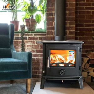 Estufa <span class=keywords><strong>de</strong></span> Leña Moderna <span class=keywords><strong>de</strong></span> Hierro Fundido <span class=keywords><strong>de</strong></span> Alta Calidad, Independiente, con Chimenea - Product Image 1