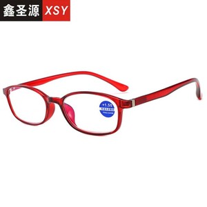 แว่นอ่านหนังสือ Xsy +1.50 กรอบสีแดง ป้องกันแสงสีฟ้า เลนส์ป้องกันดวงตาสำหรับทุกเพศ - Product Image 1