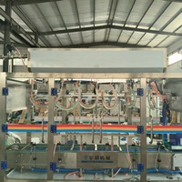Machine de remplissage automatique de liquides pour bouteilles/fûts de 1 à 25 litres avec 6 buses, machine de remplissage de liquides entièrement automatique avec pesage