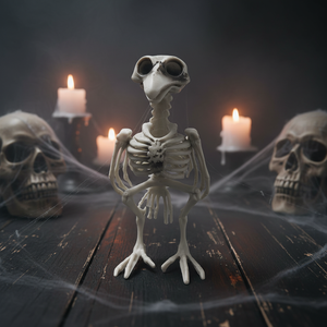 Accesorios de Halloween: Esqueleto de <span class=keywords><strong>Cuervo</strong></span> de Resina de Tamaño Real con Articulaciones Móviles, Estilo Clásico de Terror - Product Image 3
