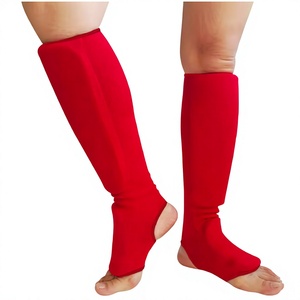HAWK SPORTS INDUSTRIES Red Cotton Cloth <b>Leg</b> <b>Warmers</b> Pull Lightweight Keep Warm Function Adult Kickboxing Basic Protection Daily - Product Image 1