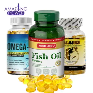 İhracat için özel etiket balık yağı omega 3 1000mg yumuşak jel kapsüller balık yağı kapsülleri