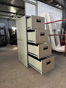 Armoire de classement de bureau en acier verrouillable avec tiroirs, 4 compartiments pour cartes, rangement vertical, armoire à suspendre latérale pour bureau - Product Image 3
