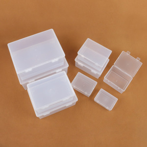 Transparent Plastic Storage Box <b>Set</b> Rectangle Dustproof Organizing Container For Jewelry <b>Toys</b> Accessories Home Office Desktop - Product Image 4
