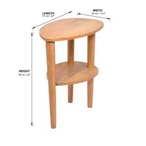 Modern Design 2-Tier Pure Wooden <b>Corner</b> Coffee Table Home Hotel <b>Bar</b> Decorative High Quality Living room furniture - Product Image 3