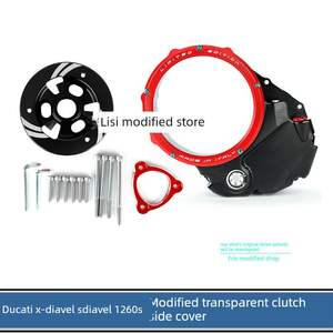 Nueva Tapa Lateral Transparente para Embrague Modificado para <span class=keywords><strong>Ducati</strong></span> X-Diavel S <span class=keywords><strong>1260S</strong></span> Big Devil - Product Image 4