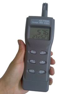 Détecteur de gaz dioxyde de carbone haute précision AZ77535, analyseur de CO2 avec mesure de la température et de l'humidité, mode alarme non activé - Product Image 4
