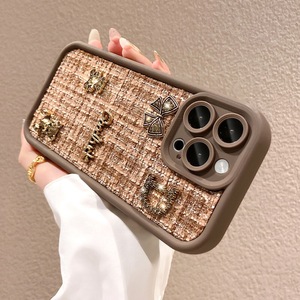 Custodia graziosa morbida e soffice con paraurti sottile retrò Chic in pelliccia in tessuto cellulare lavabile custodia per telefono cellulare per <span class=keywords><strong>iphone</strong></span> 14 1516 plus - Product Image 3