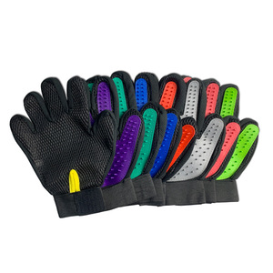 Five Finger Petting <b>Gloves</b> TPR Material Hair Removal For Shorthaired Cat Grooming And Cleaning Supplies - Product Image 5