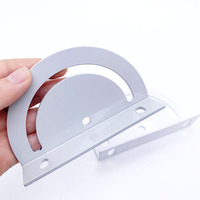 Plaque d'angle de connexion robuste à 180 degrés pour profilés en aluminium des séries 2020, 3030, 4040, 4545, 5050