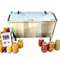 Machine de pasteurisation et de stérilisation pour pots de cornichons, bocaux de classe et pots de yaourt/lait, de qualité industrielle