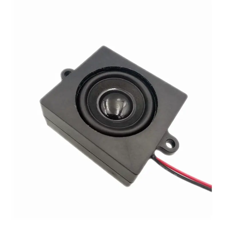 40mm 8ohm 5W High Sound Loud Small Speaker Full Range Rectangular Frame Speaker with Lead Wire Connector Box Speaker