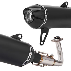 Xmax 300 XMAX300 2017-2025 Système complet d'échappement Slip on Silencieux R77 en fibre de carbone État neuf avec connexion du tube avant - Product Image 5