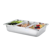 YD FDW Edelstahl NSF-Zertifizierte Party- und Restaurant-Buffet-Ausrüstung Speisenwärmer-Vitrine mit Rolltop-Abdeckung