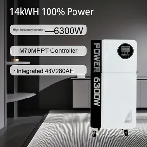 Sistema de Energía Solar Híbrido Fuera de la Red de 110V/220V, Precio de Fábrica, 5kW, 6kW, 10kW, Batería Lifepo4, Estación de Energía Solar Portátil - Product Image 4