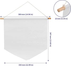 Bannière publicitaire murale en toile à impression personnalisée, faible MOQ, pour décoration intérieure, bannière suspendue, fanion, drapeau – Meilleures ventes - Product Image 4