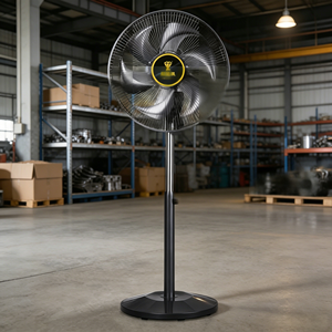 Heavy Duty 12/14 Inch Metal <b>Stand</b> Fan Pure Copper Motor 6 Blades Adjustable Height Oscillating Energy Outdoor Household - Product Image 1