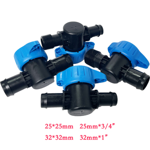 Trang Trại thủy lợi 32mm 25mm bên ống lắp van bi với đôi barb kết nối cho PE Ống - Product Image 4