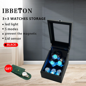 Custodia <span class=keywords><strong>a</strong></span> <span class=keywords><strong>carica</strong></span> <span class=keywords><strong>carica</strong></span> con 3 slot per orologio con motore silenzioso <span class=keywords><strong>a</strong></span> <span class=keywords><strong>carica</strong></span> automatica materiale orologio in pelle di coccodrillo - Product Image 2