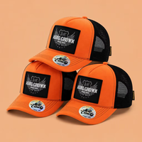Produttore OEM ODM di Cappelli Trucker a 5 Pannelli Personalizzati per Uomo, in Camoscio con Visiera Curva e Logo Ricamato