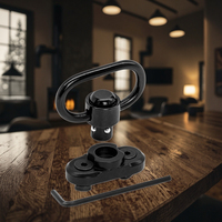 Accessoires de chasse Nouveau anneau de fixation pour sangle à dégagement rapide à bouton-poussoir pour fixation de sangle
