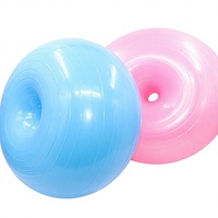 Ballon de yoga et de fitness gonflable anti-explosion en PVC épaissi, diamètre 50 cm, pour la maison, la salle de sport et l'entraînement du tronc