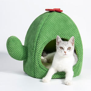 Fournitures pour animaux de compagnie Chat Cactus Chat Maison Toutes Saisons Litière pour Animaux de Compagnie Figue de Barbarie Chaud <span class=keywords><strong>Lit</strong></span> pour Animaux de Compagnie Mignon Confortable Chat Cave Maison - Product Image 5