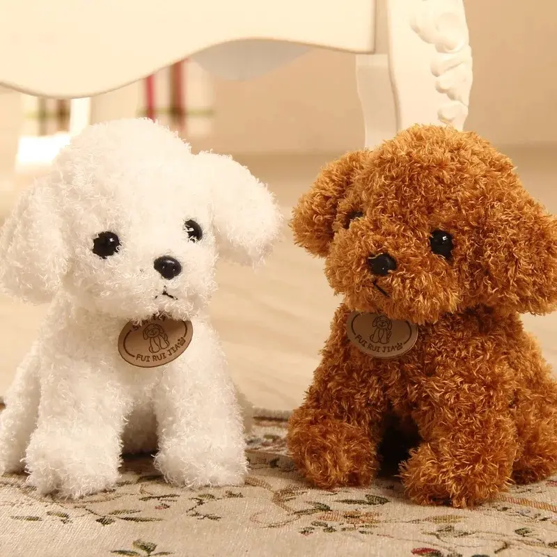 25 cm Simulation Dog Poodle Plush Toys Cute Animal Stuffed Doll for Christmas Gift