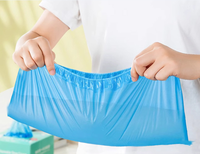 Protège-chaussures jetables en PE antidérapants et durables pour l'intérieur et l'extérieur – Protection pour sols domestiques et chaussures – Adultes – Été et Hiver