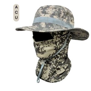 Chapeau Bennie pour les sports de plein air Camouflage Edge Windproof Drawstring Headgear pour l'alpinisme, la pêche, le voyage et la randonnée - Product Image 4
