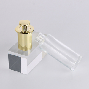 10 Ml 30 Ml 100ml Flat Shoulder Serum <b>Hair</b> <b>Oil</b> Bottle Dropper Empty Pet Plastic Round Gold Press Dropper Bottle With Dropper Cap - Product Image 3
