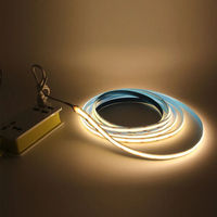 Vente en gros DC5V USB COB LED bande lumineuse blanc froid 6000K 8MM Flexible LED bande lumineuse pour TV